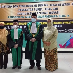 (30/07/2021) Pelantikan Drs. Ribat, SH, MH sebagai Wakil Ketua PA Banjarnegara